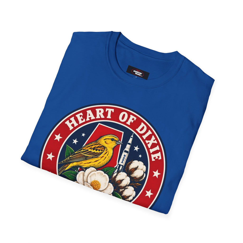 Alabama Heart of Dixie T‑Shirt — Yellowhammer & Magnolia State Emblem