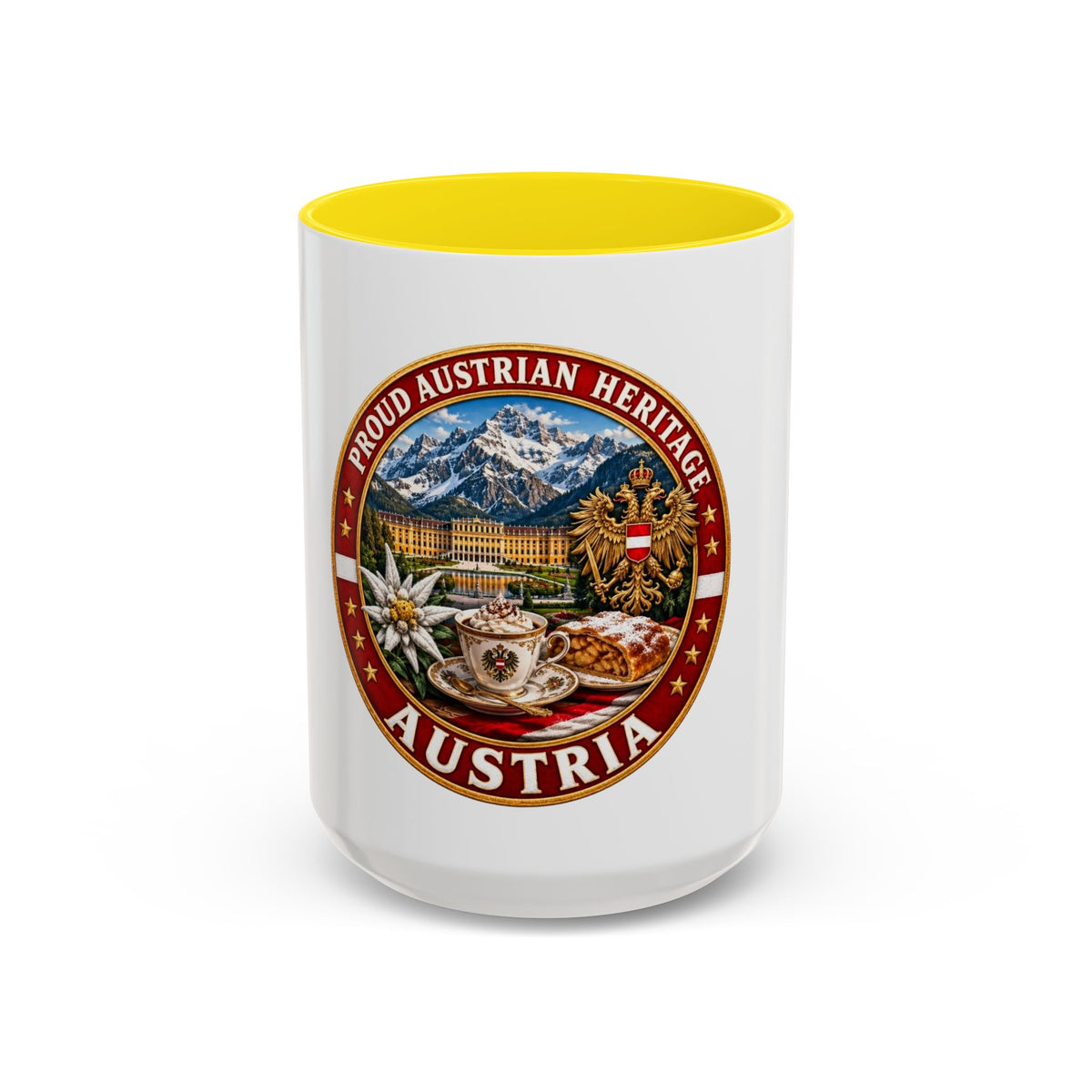 Austria Heritage Coffee Mug — Proud Austrian Heritage Accent Mug (11/15oz)