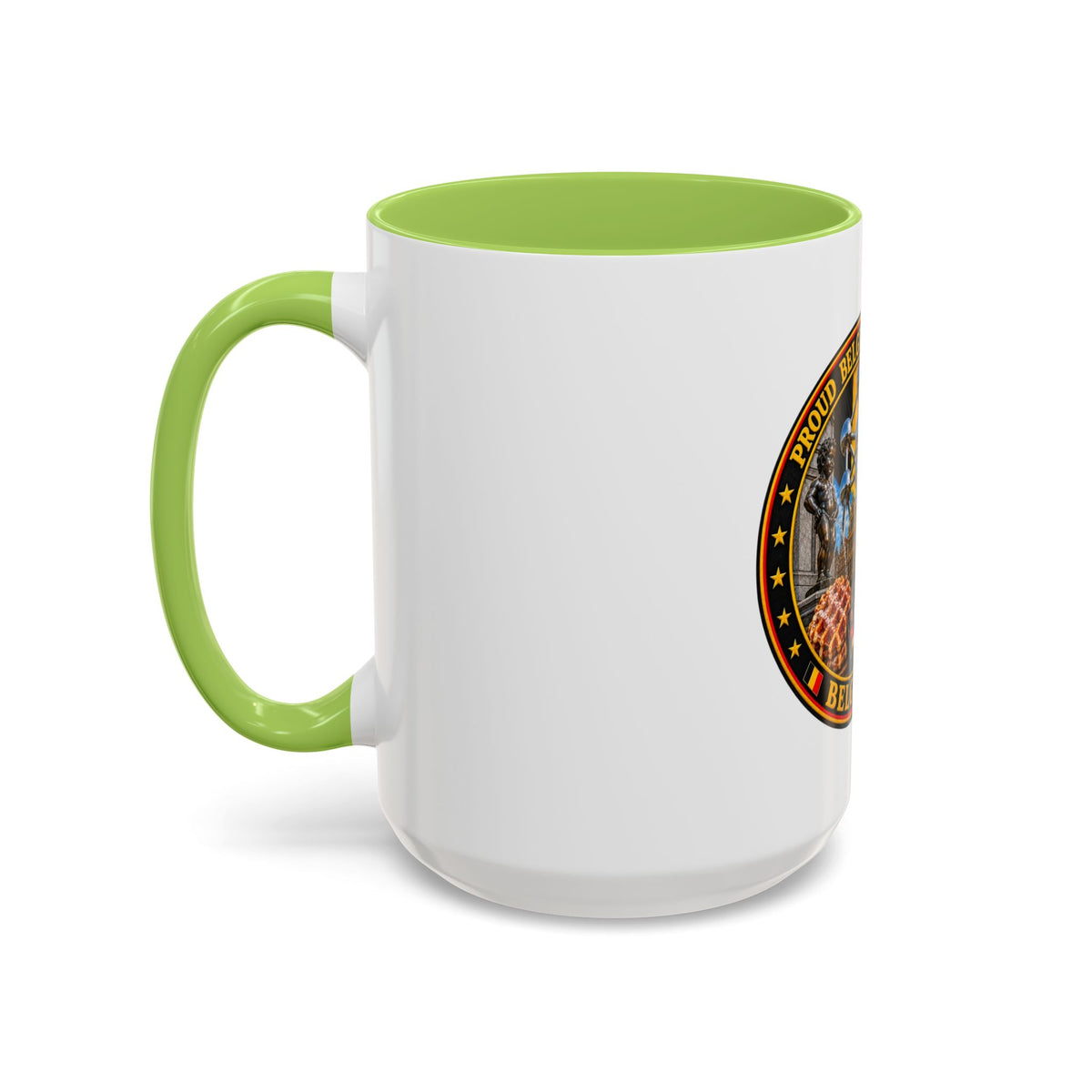 Belgian Heritage Accent Coffee Mug — Belgium Beer, Waffles & Chocolates Design