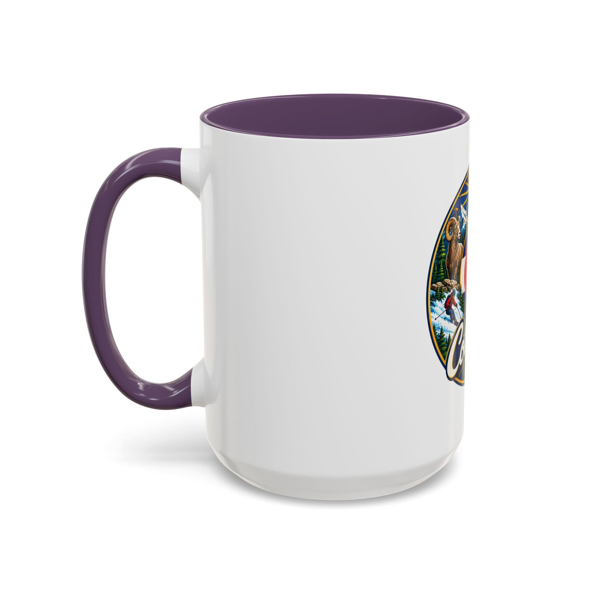 Colorado Retro State Flag Coffee Mug — Scenic Mountains & Wildlife Accent Mug