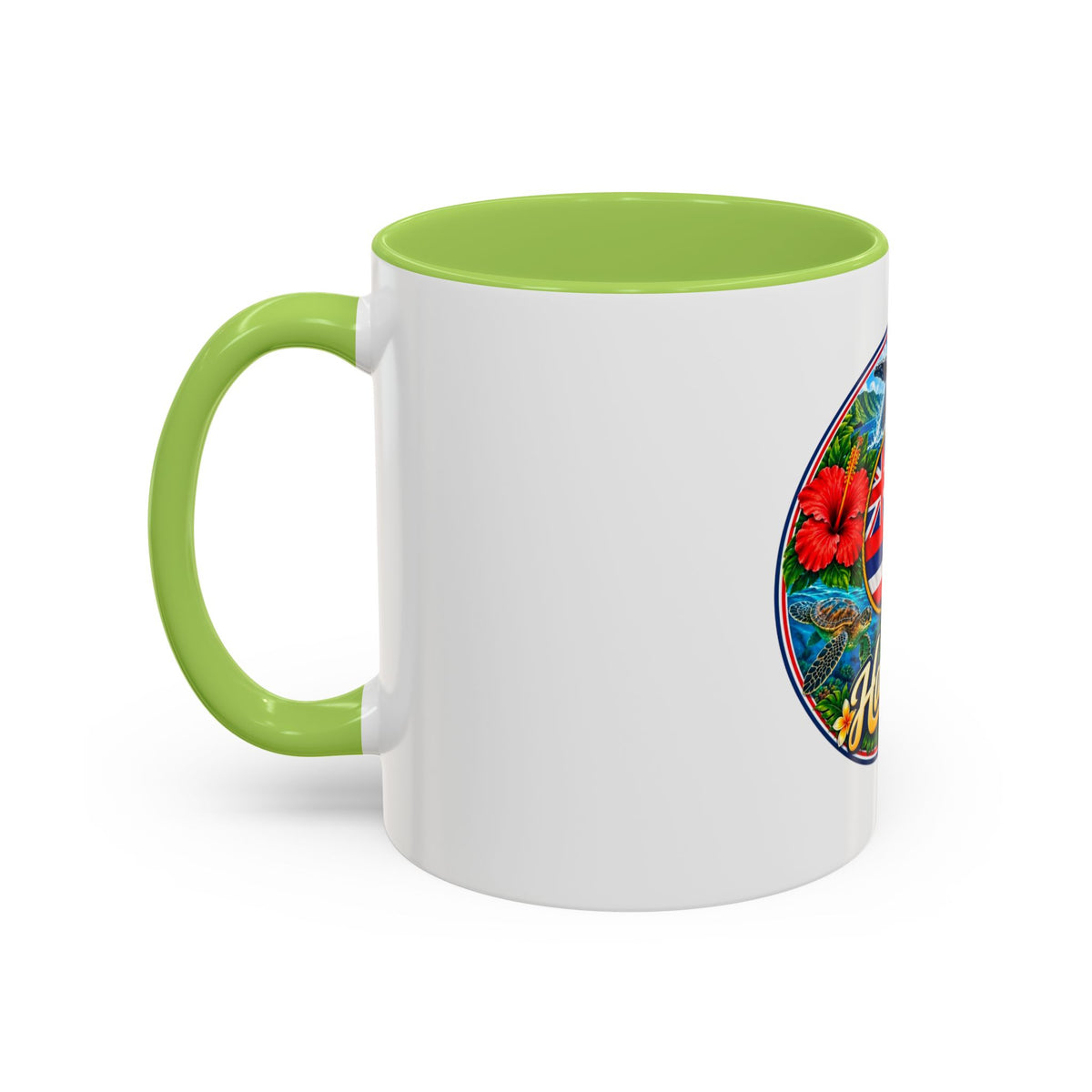 Hawaii Scenic Accent Coffee Mug - Island Seal Design (11/15 oz)