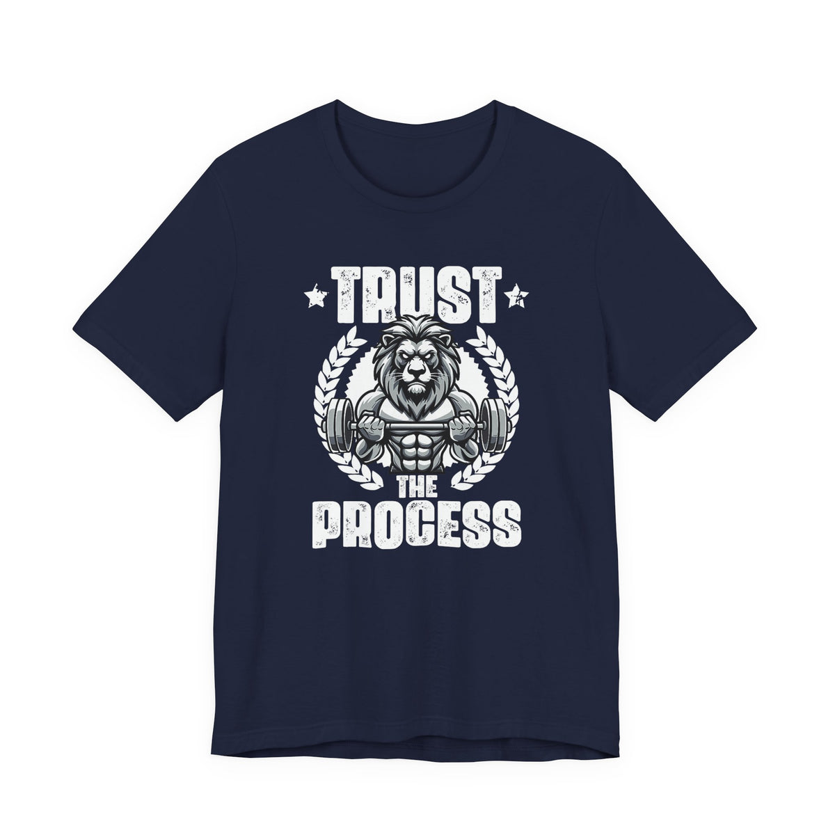 Unstoppable Process lion graphic on a T-shirt