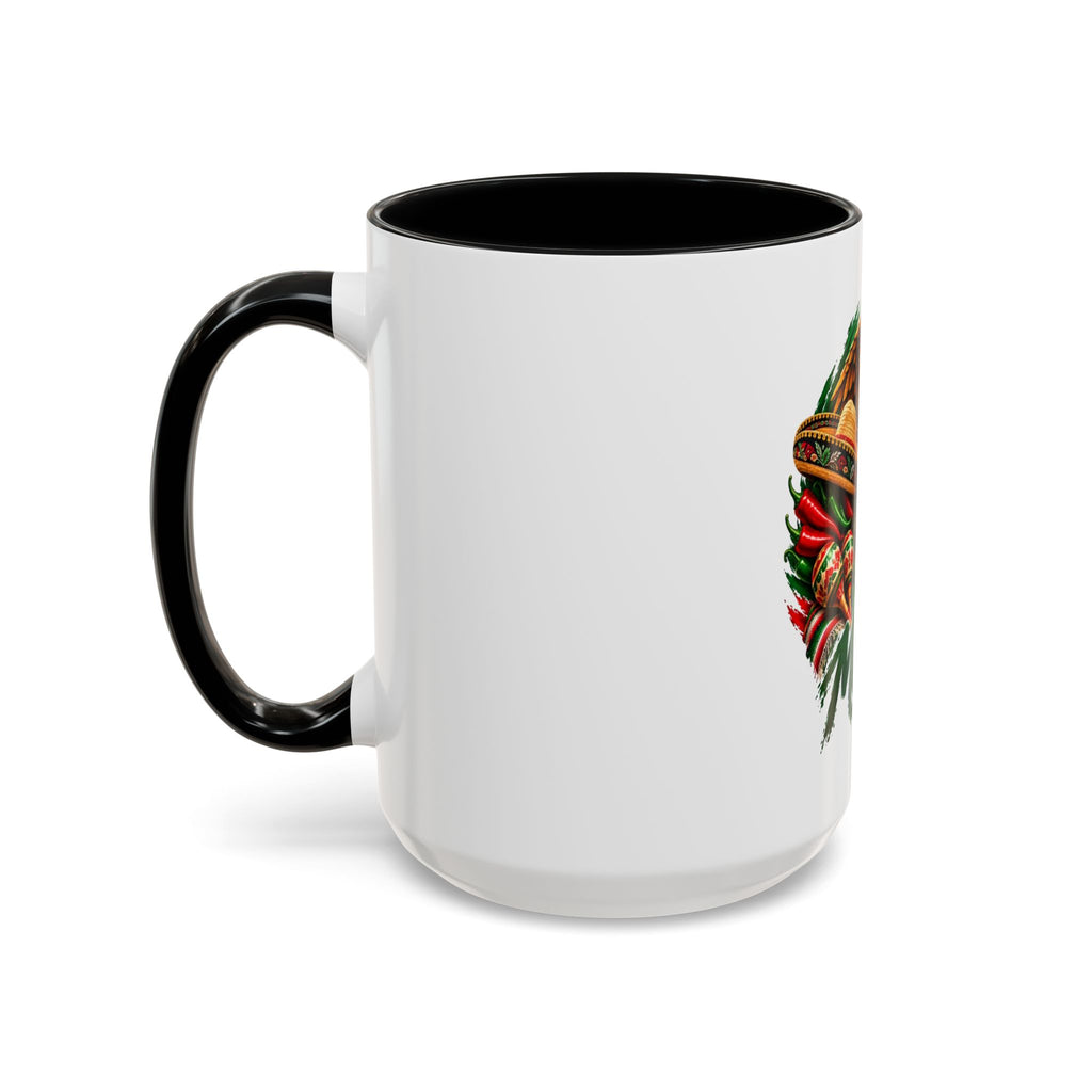 Mexico Souvenir Coffee Mug — Mexican Eagle, Cactus & Guitar Accent Mug