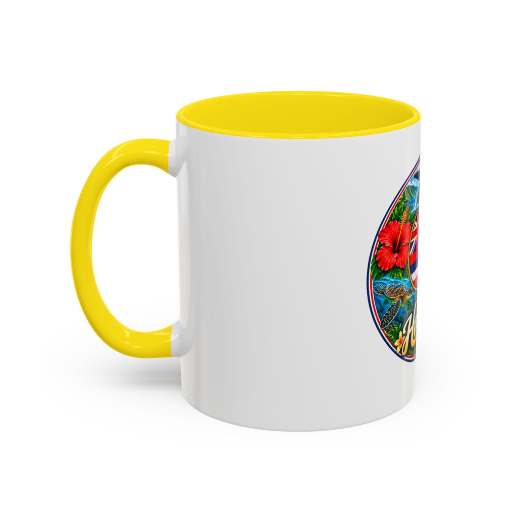 Hawaii Scenic Accent Coffee Mug - Island Seal Design (11/15 oz)