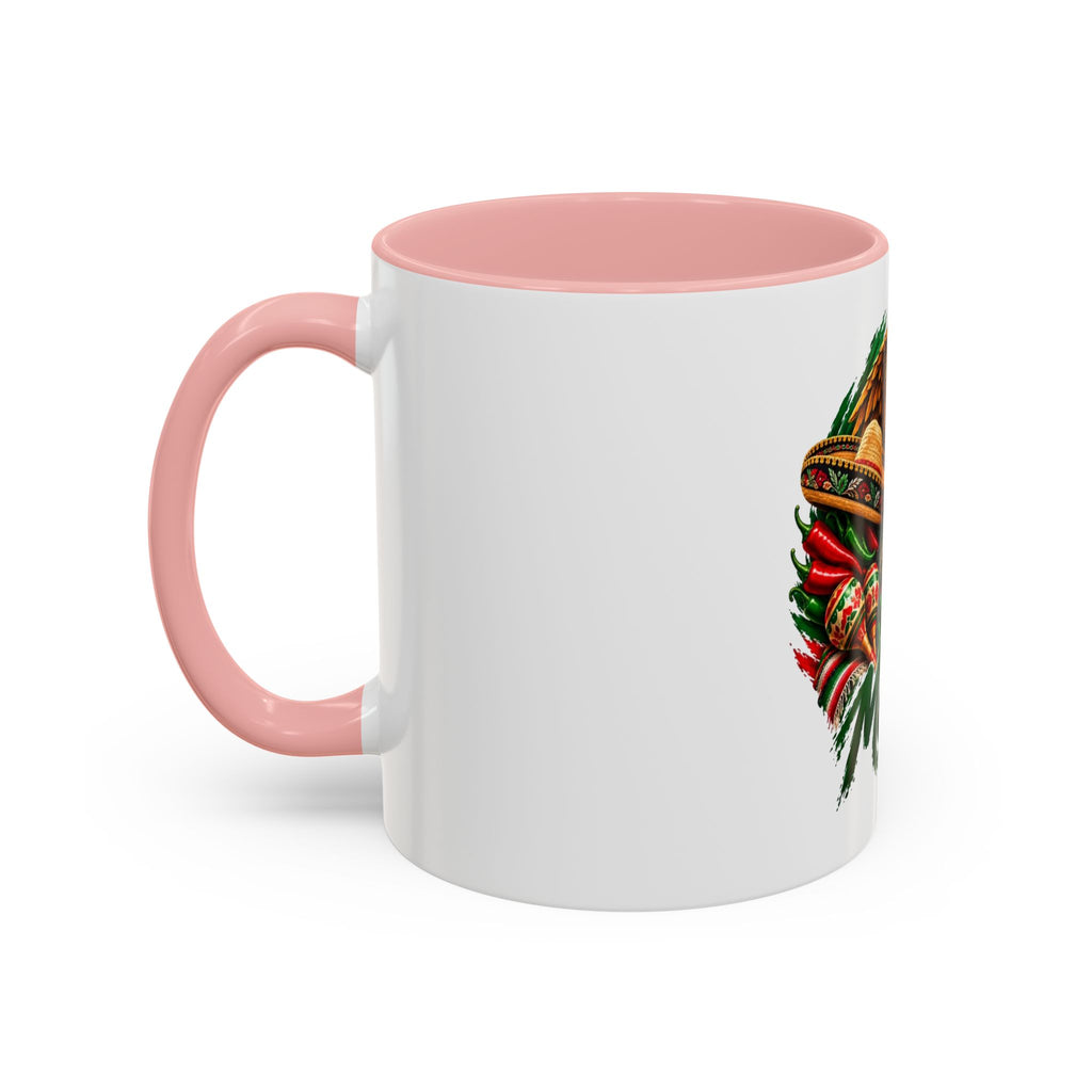 Mexico Souvenir Coffee Mug — Mexican Eagle, Cactus & Guitar Accent Mug