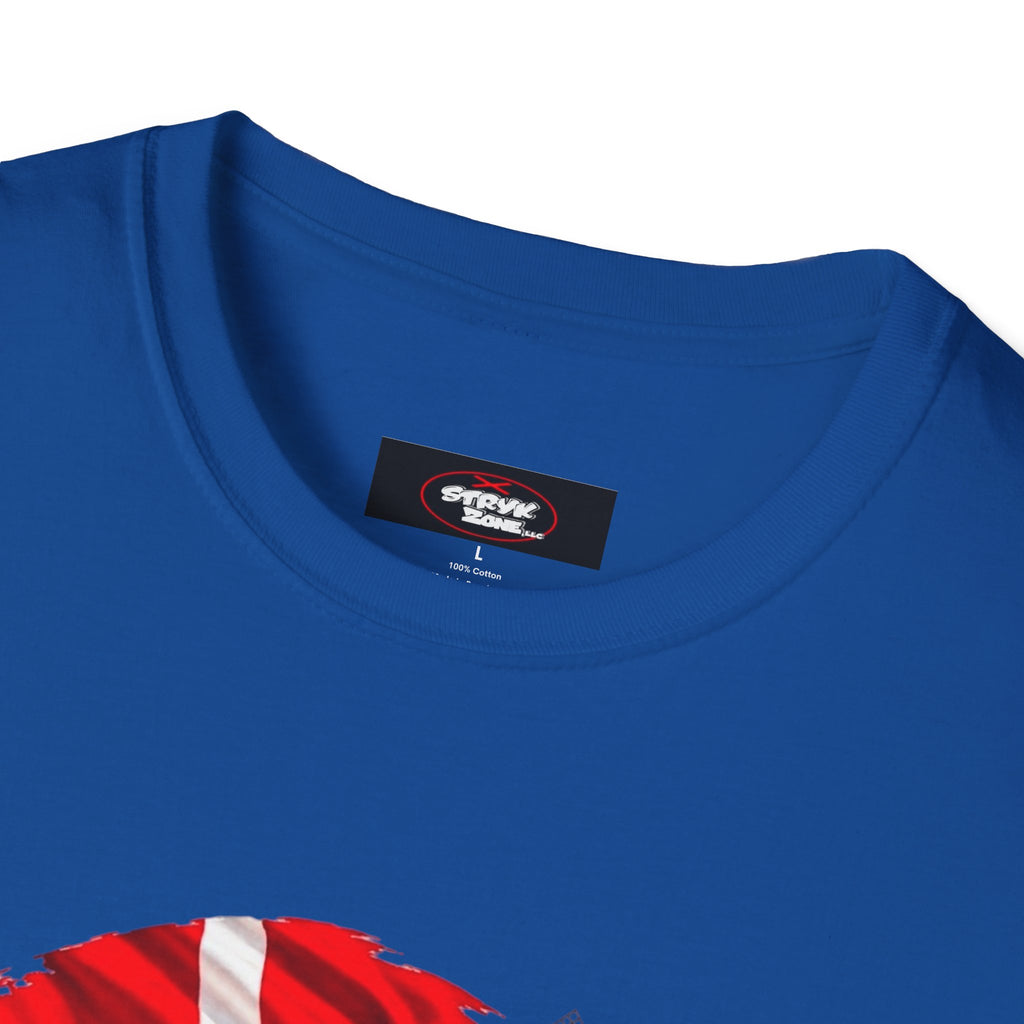Denmark Travel T-Shirt — Copenhagen Landmarks & Viking Collage Tee