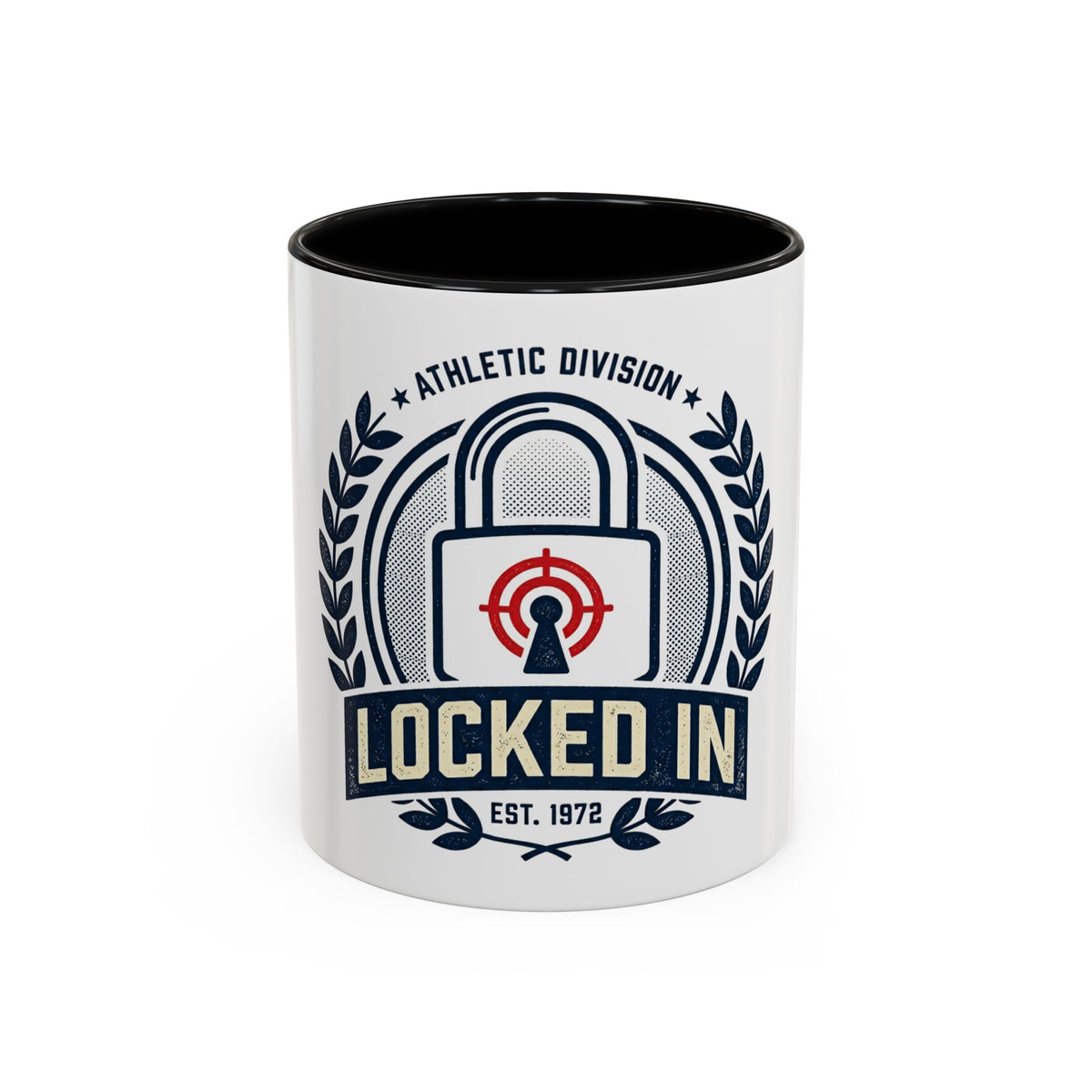 Locked In Accent Coffee Mug — 'Locked In' Motivational Ceramic Mug (11/15 oz)