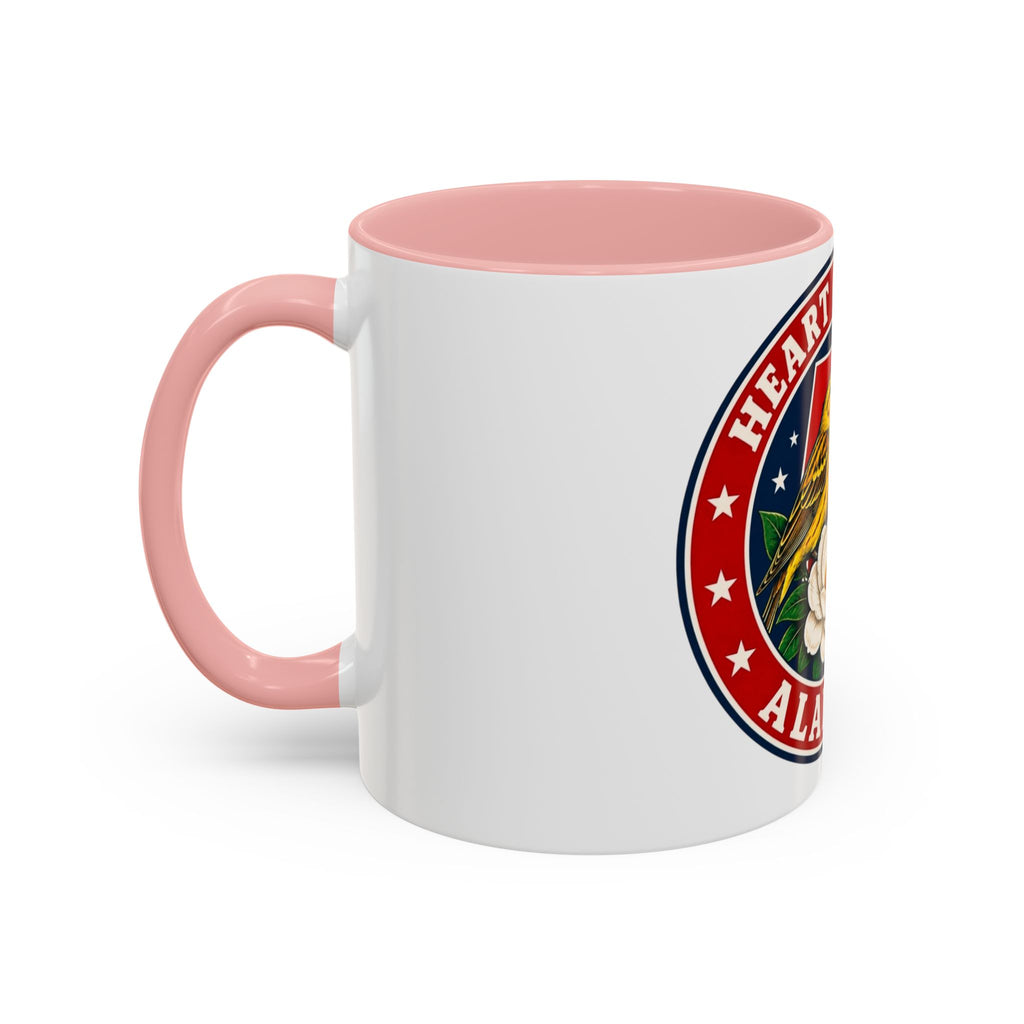 Alabama 'Heart of Dixie' Accent Coffee Mug — Magnolia & Yellowhammer State Pride