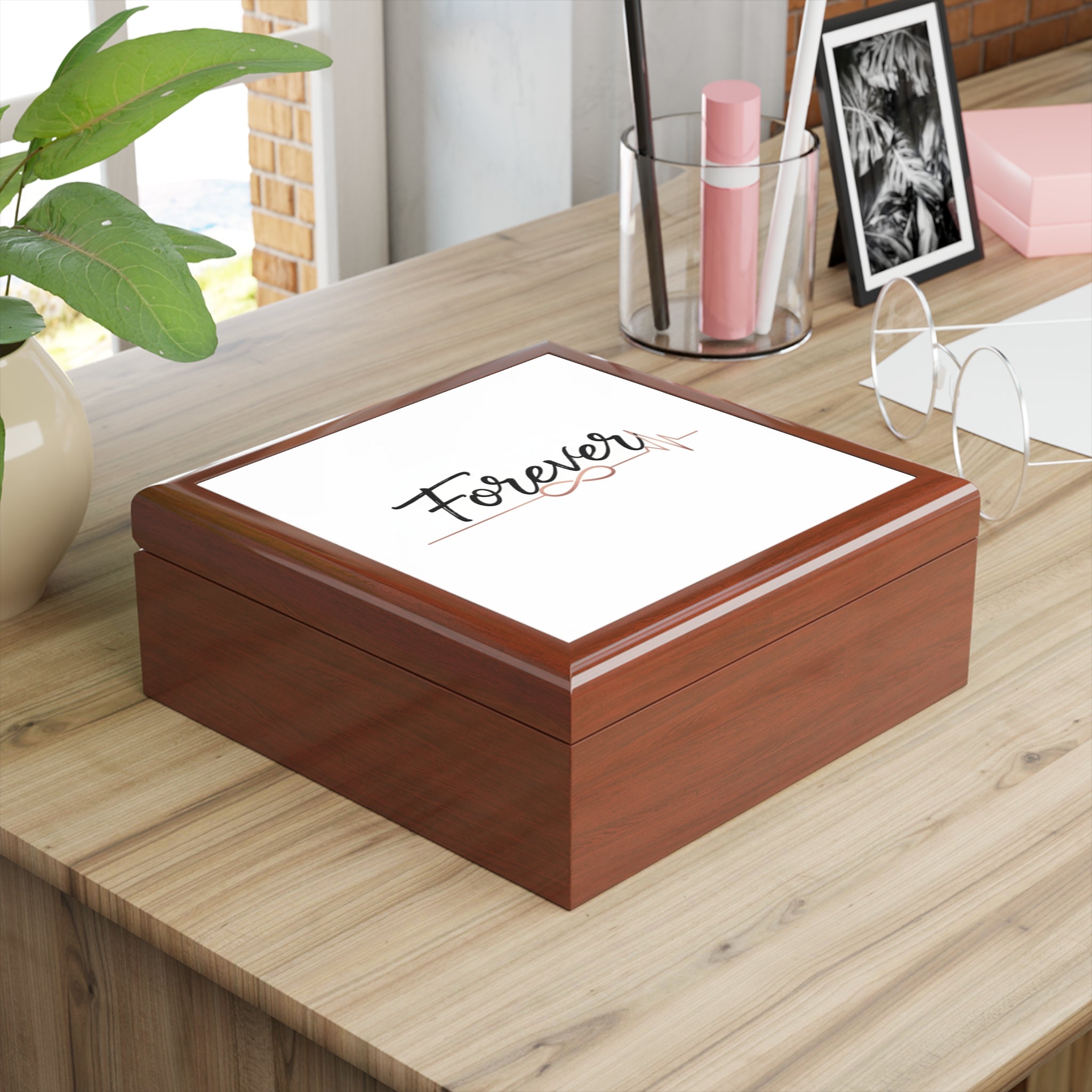 Forever Jewelry Box — Engraved Keepsake Trinket Box