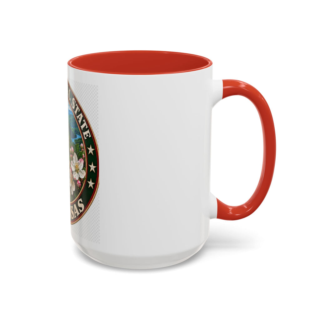 Arkansas State Mug - "The Natural State" Wild Boar, Diamond & Apple Blossom Coffee Cup (11/15oz)