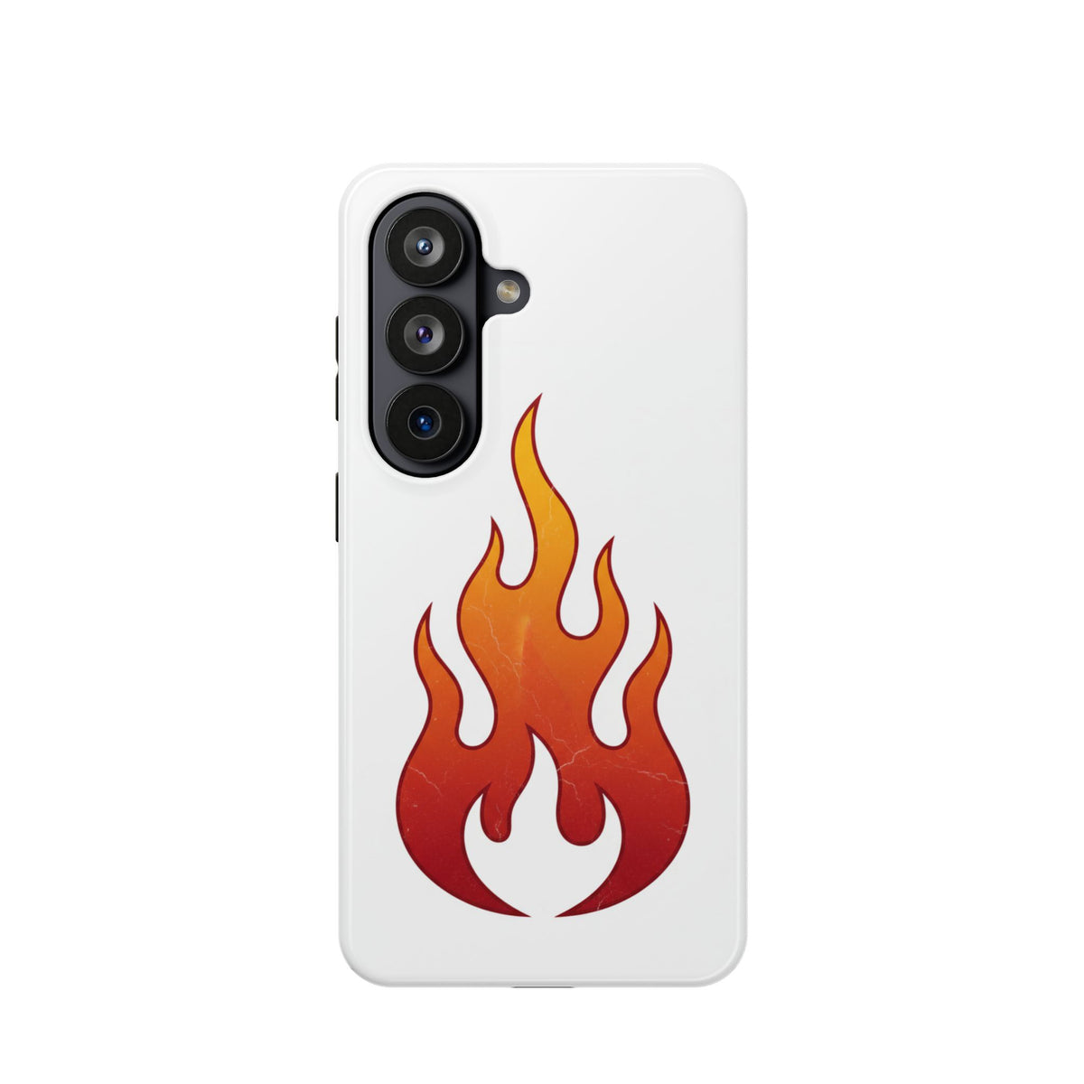 Flame Graphic Phone Case — Magnetic Impact‑Resistant Protective Cover