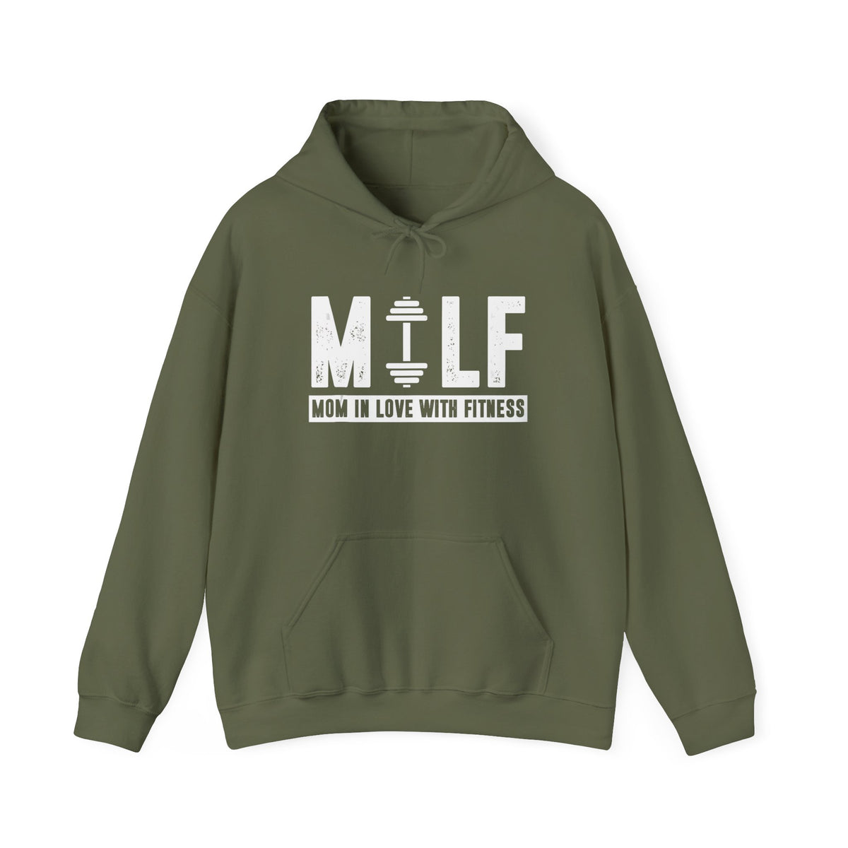 Fearless fit mom graphic on a hoodie