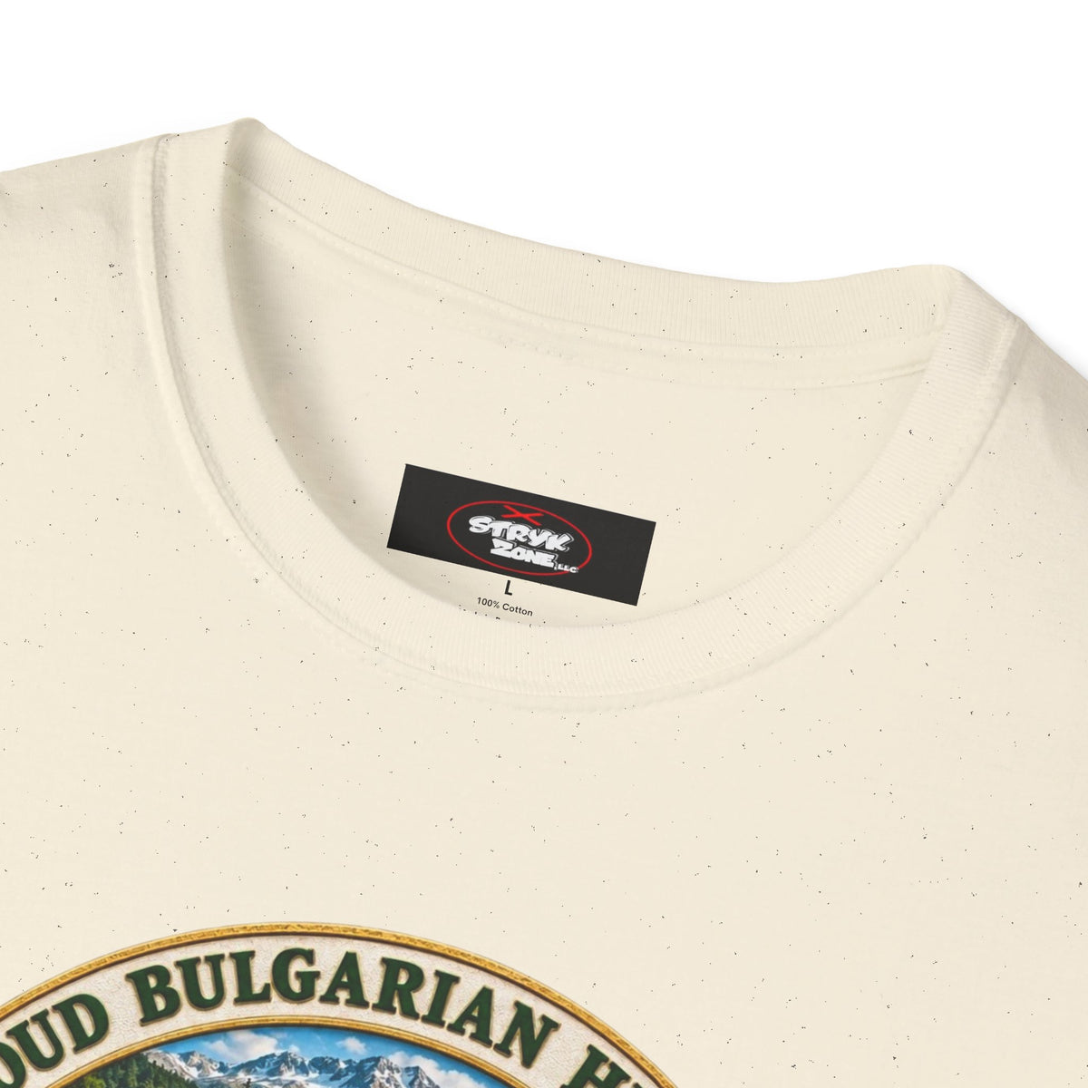 Bulgaria Heritage Graphic T-Shirt — "Proud Bulgarian Heritage" Rose Emblem