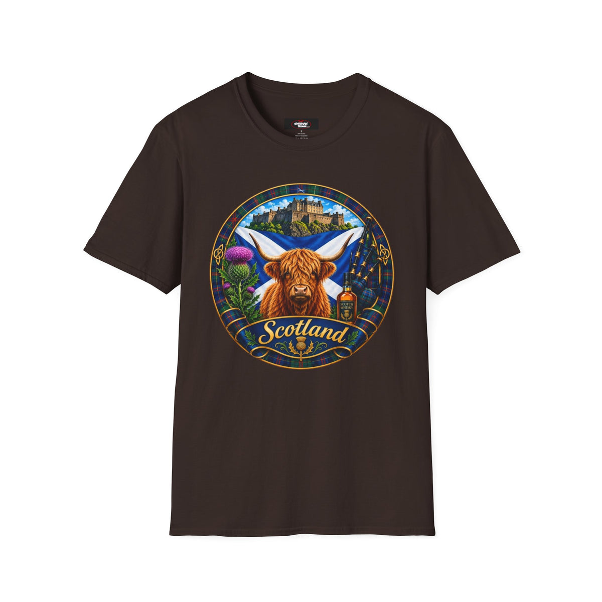 Scotland Highland Cow T‑Shirt — Scottish Souvenir Tee