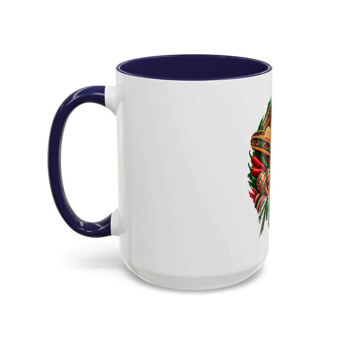 Mexico Souvenir Coffee Mug — Mexican Eagle, Cactus & Guitar Accent Mug