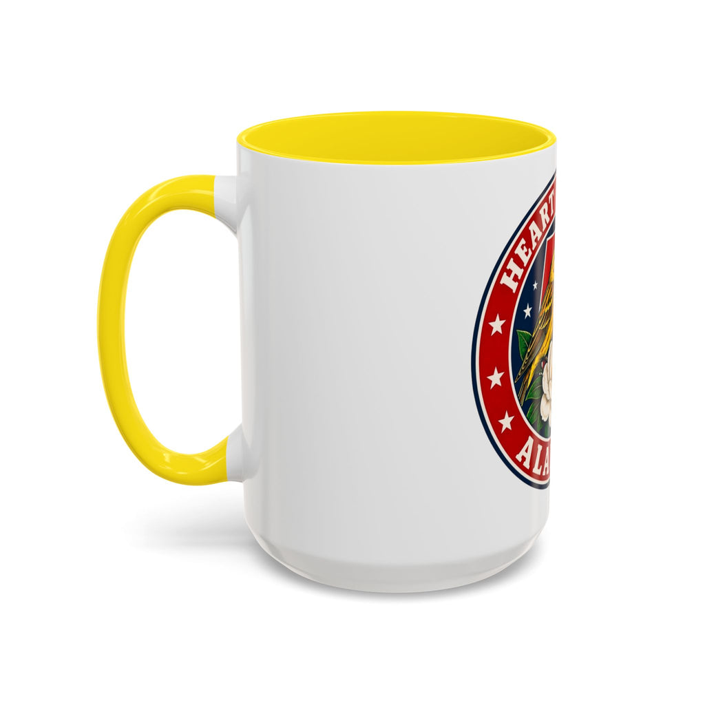 Alabama 'Heart of Dixie' Accent Coffee Mug — Magnolia & Yellowhammer State Pride