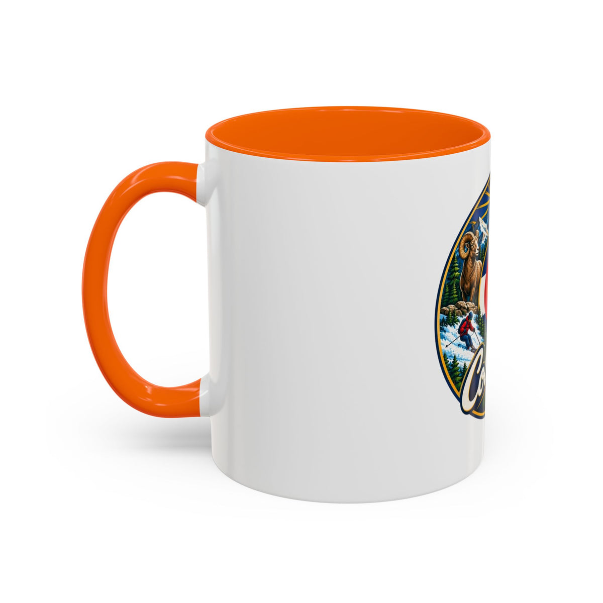 Colorado Retro State Flag Coffee Mug — Scenic Mountains & Wildlife Accent Mug
