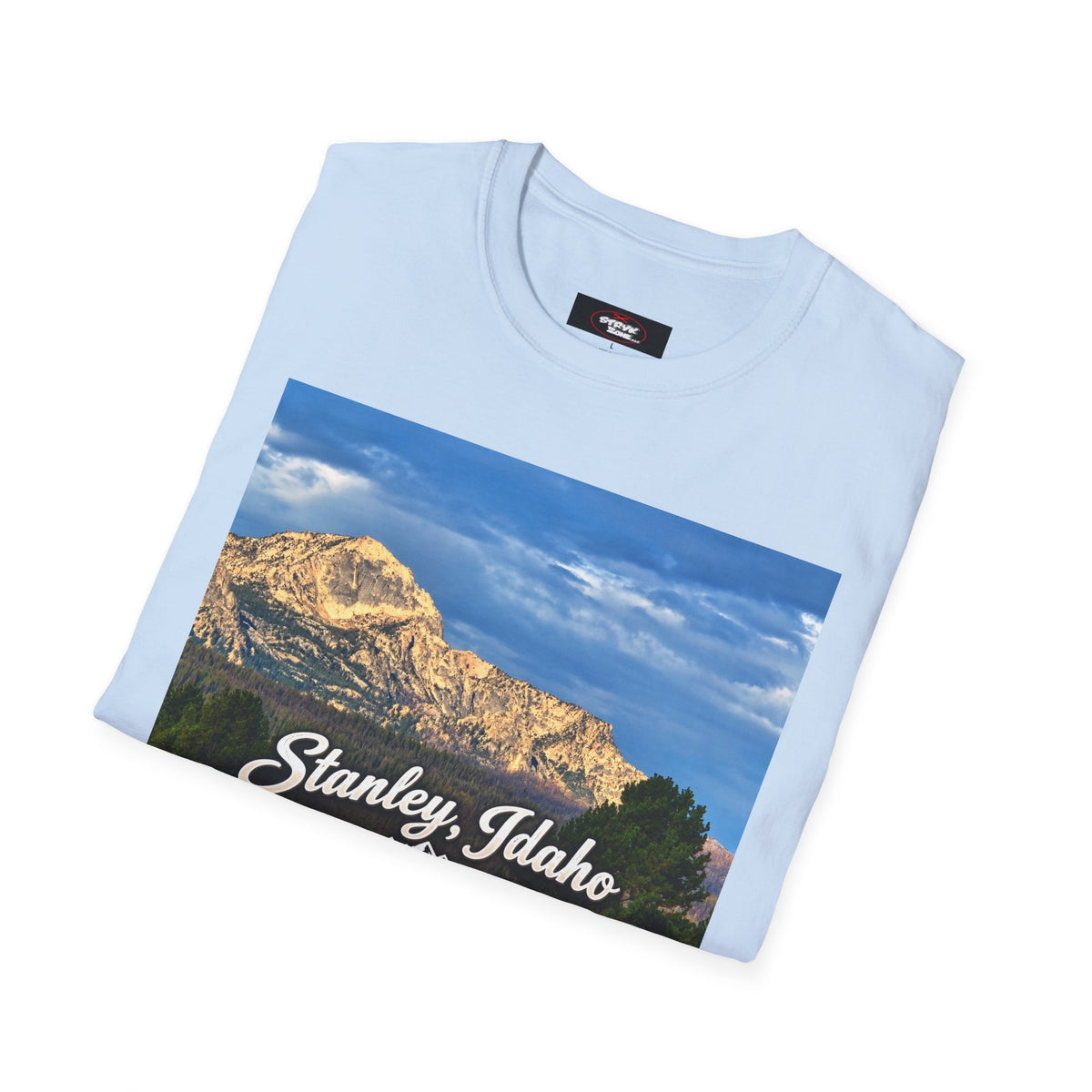 Stanley Idaho Scenic T-Shirt — Vintage Mountain Photo Tee