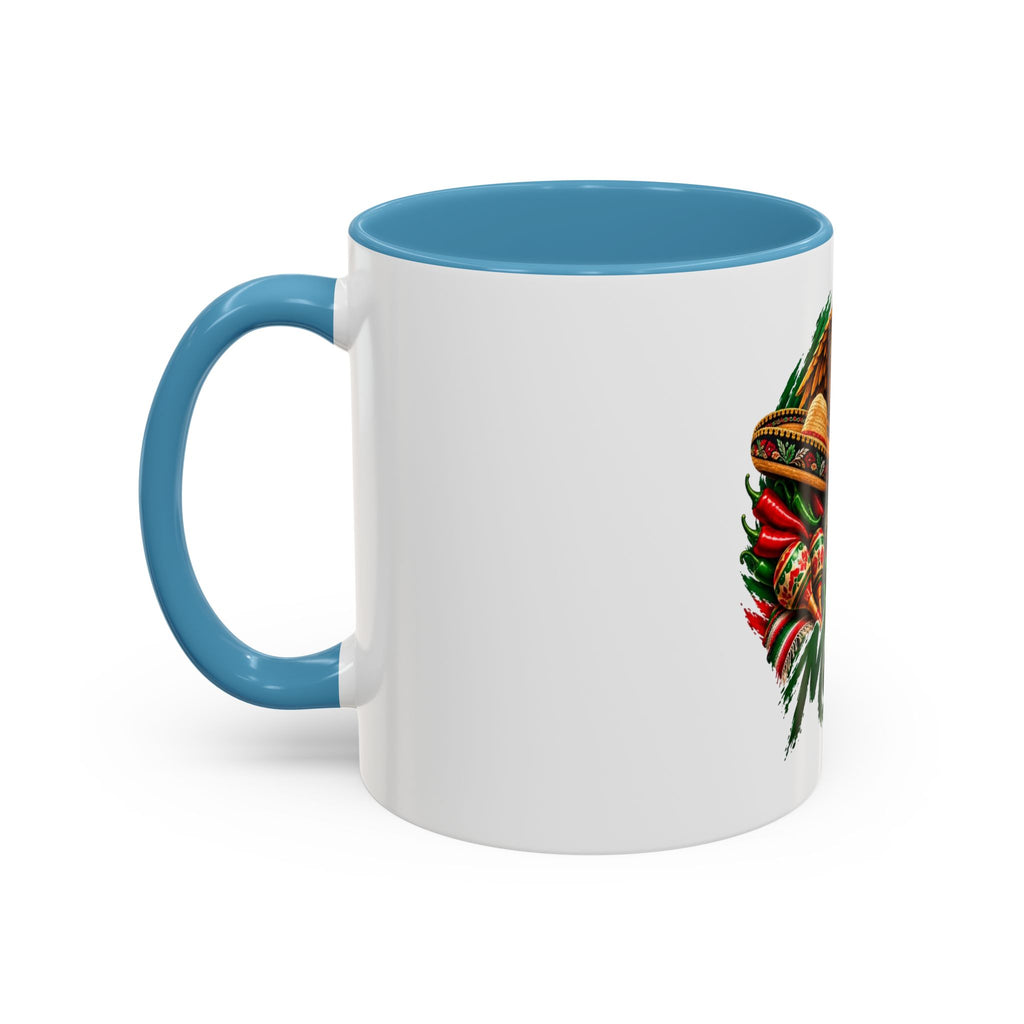 Mexico Souvenir Coffee Mug — Mexican Eagle, Cactus & Guitar Accent Mug