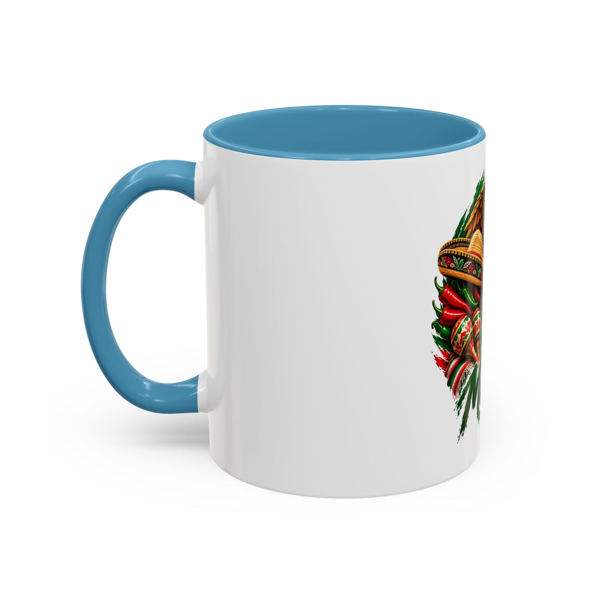 Mexico Souvenir Coffee Mug — Mexican Eagle, Cactus & Guitar Accent Mug