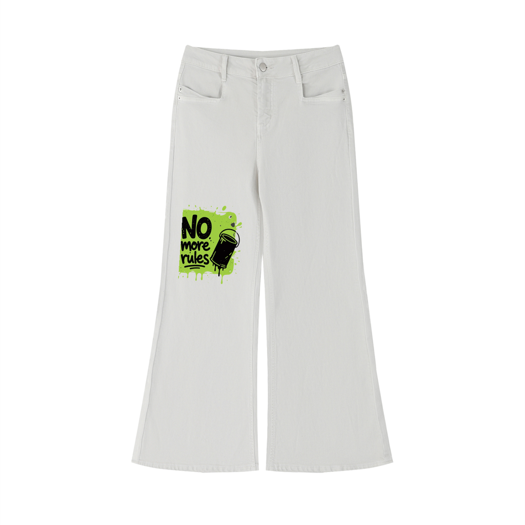 "No More Rules" Women's Flared Leg Jeans