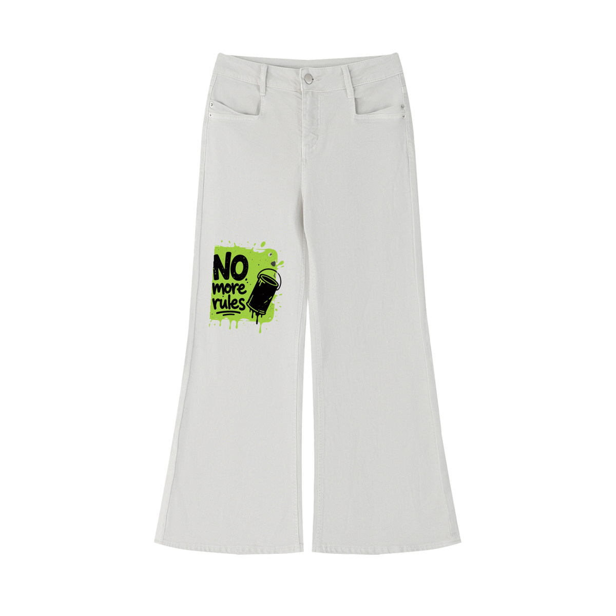 "No More Rules" Women's Flared Leg Jeans