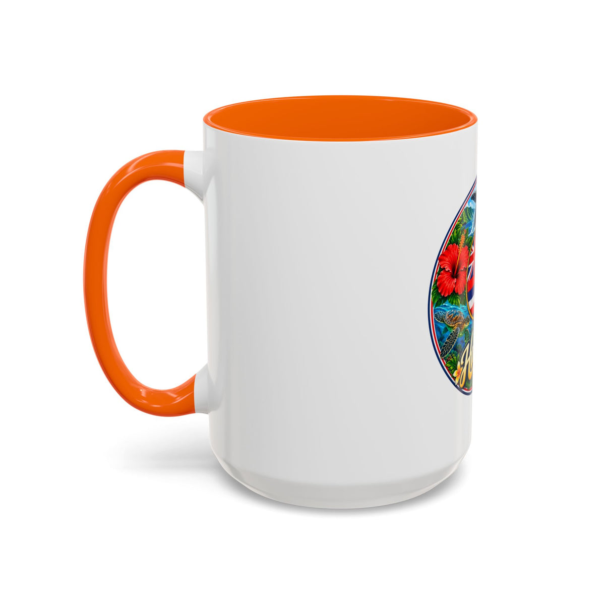Hawaii Scenic Accent Coffee Mug - Island Seal Design (11/15 oz)
