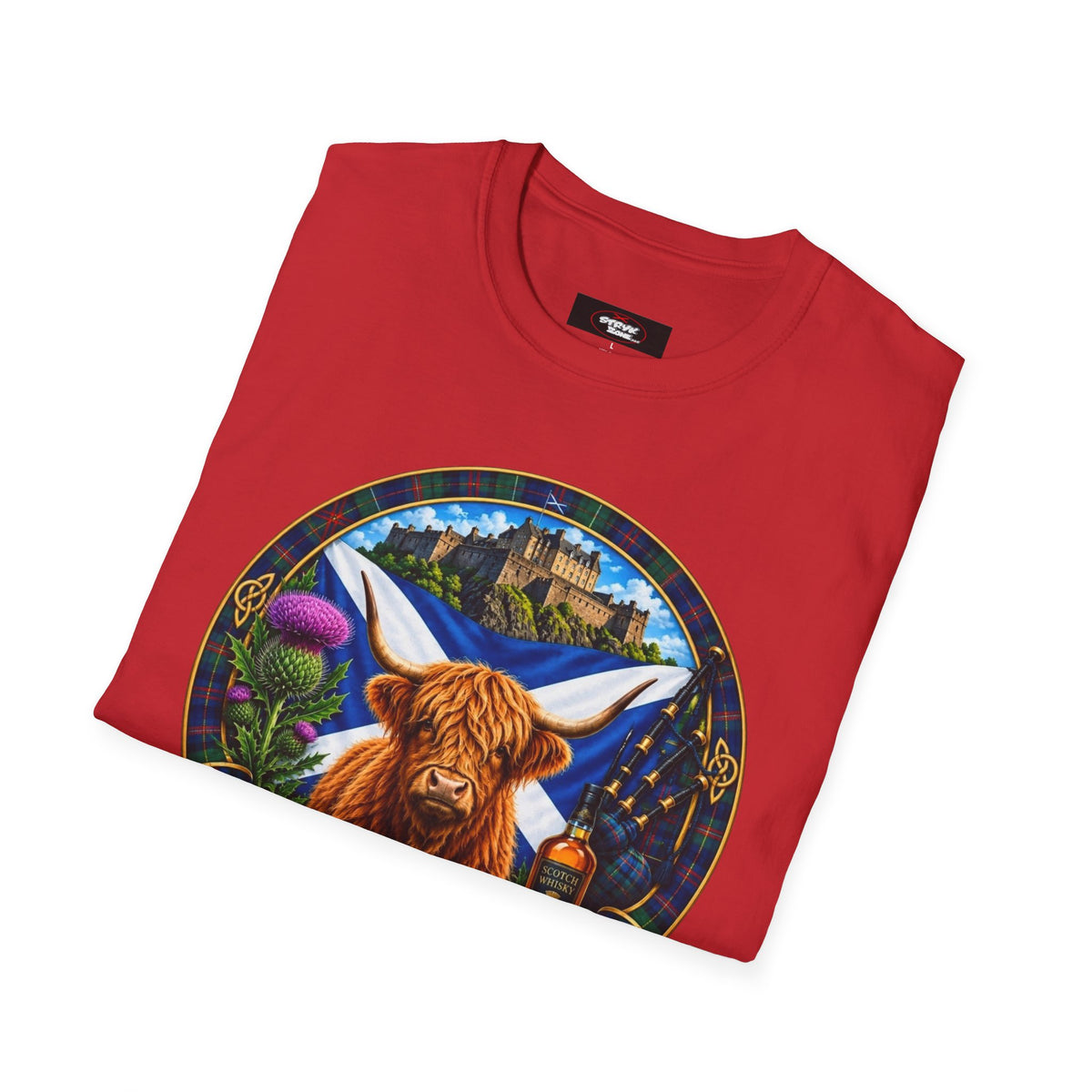 Scotland Highland Cow T‑Shirt — Scottish Souvenir Tee