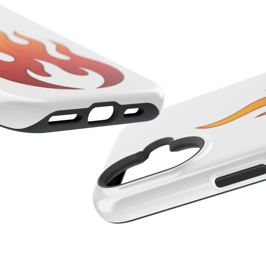 Flame Graphic Phone Case — Magnetic Impact‑Resistant Protective Cover