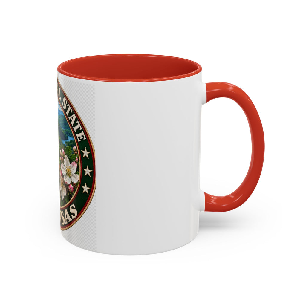 Arkansas State Mug - "The Natural State" Wild Boar, Diamond & Apple Blossom Coffee Cup (11/15oz)