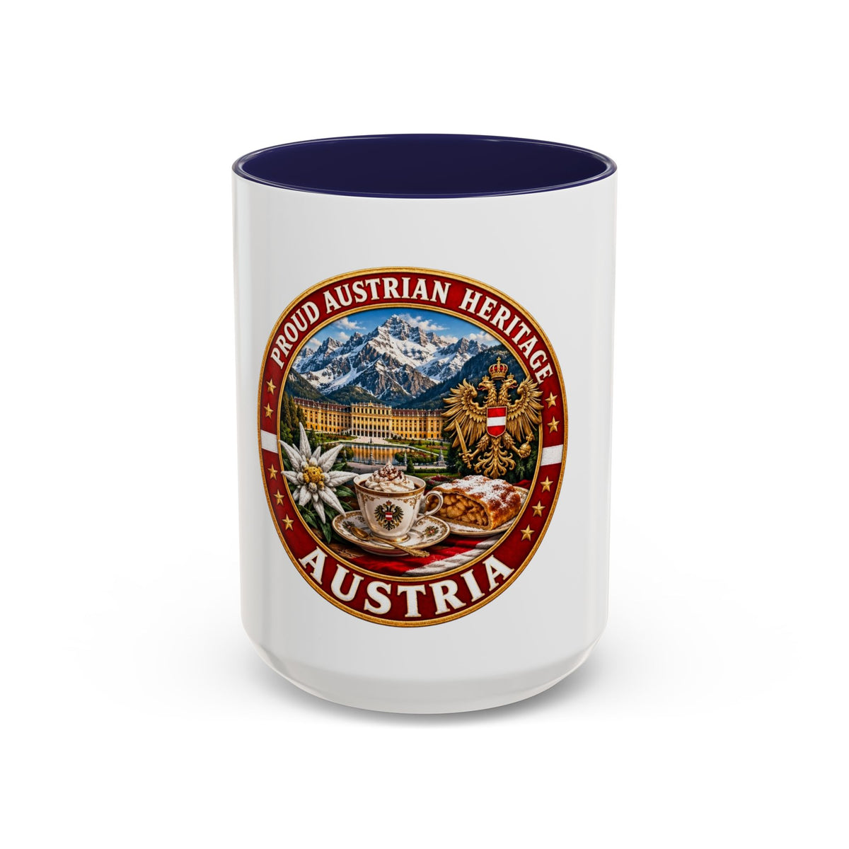 Austria Heritage Coffee Mug — Proud Austrian Heritage Accent Mug (11/15oz)