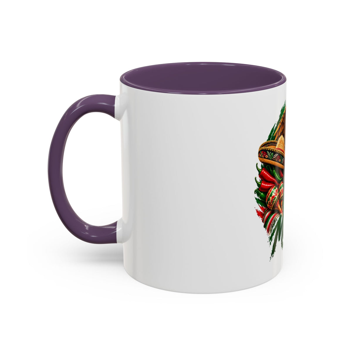 Mexico Souvenir Coffee Mug — Mexican Eagle, Cactus & Guitar Accent Mug