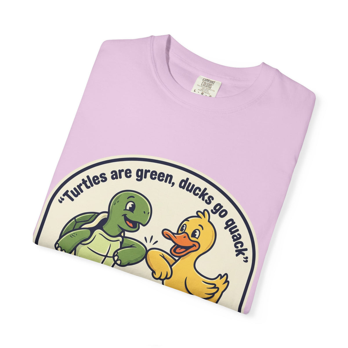 T-Shirt — "We're Equally Whack" Turtle & Duck Best Friends Graphic Tee