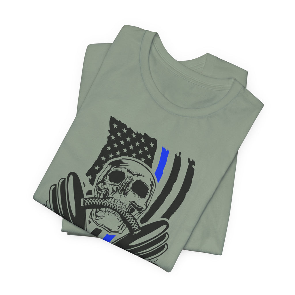 Amplified Skull Barbell Tee