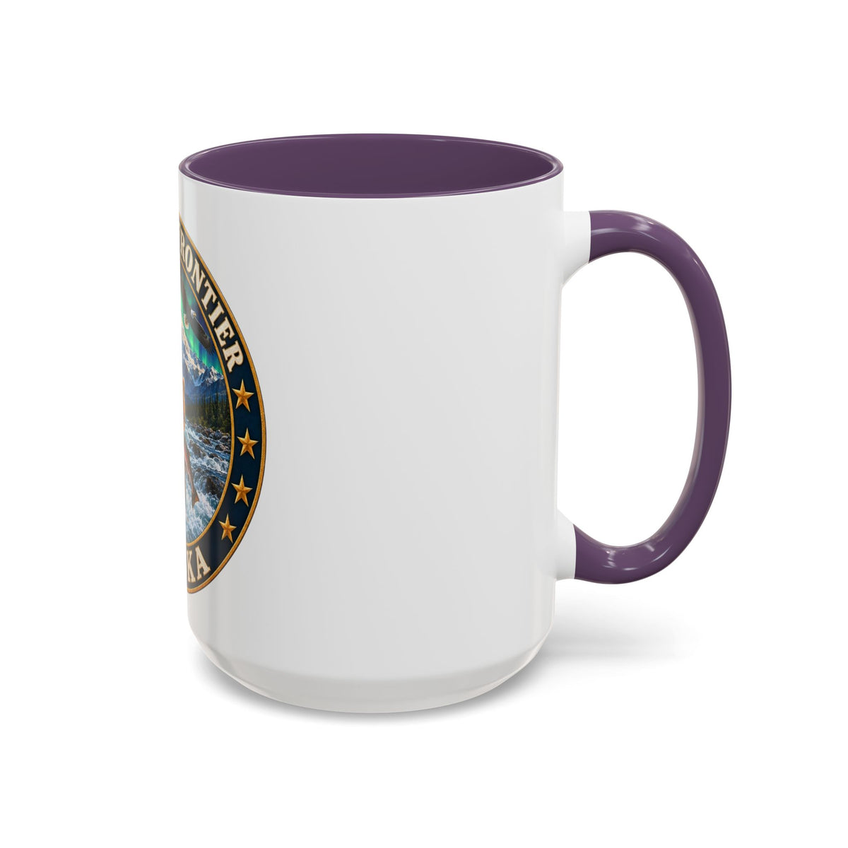 Alaska The Last Frontier Mug — Bear & Northern Lights Coffee Cup (11/15oz)