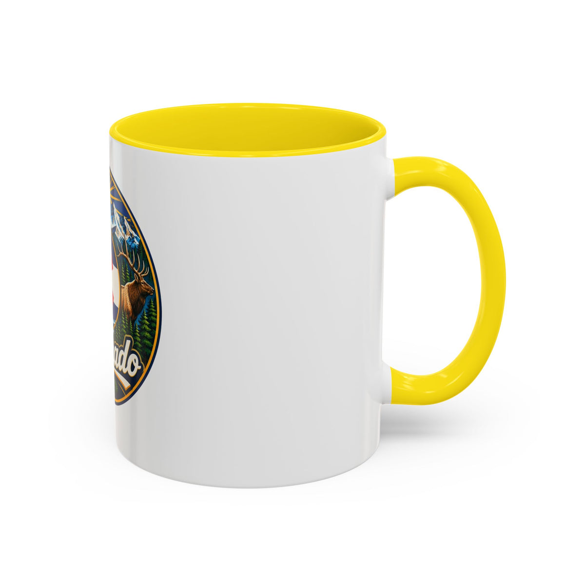 Colorado Retro State Flag Coffee Mug — Scenic Mountains & Wildlife Accent Mug