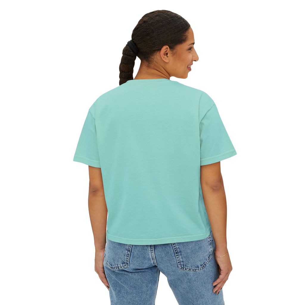 Cute Bulldog Hearts Boxy Tee