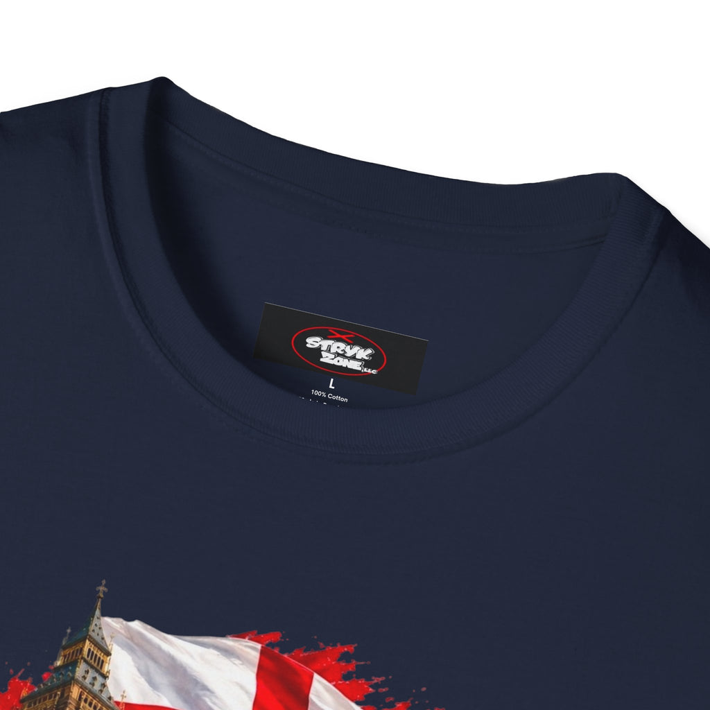 England Collage T‑Shirt — London Icons & St. George’s Flag Design