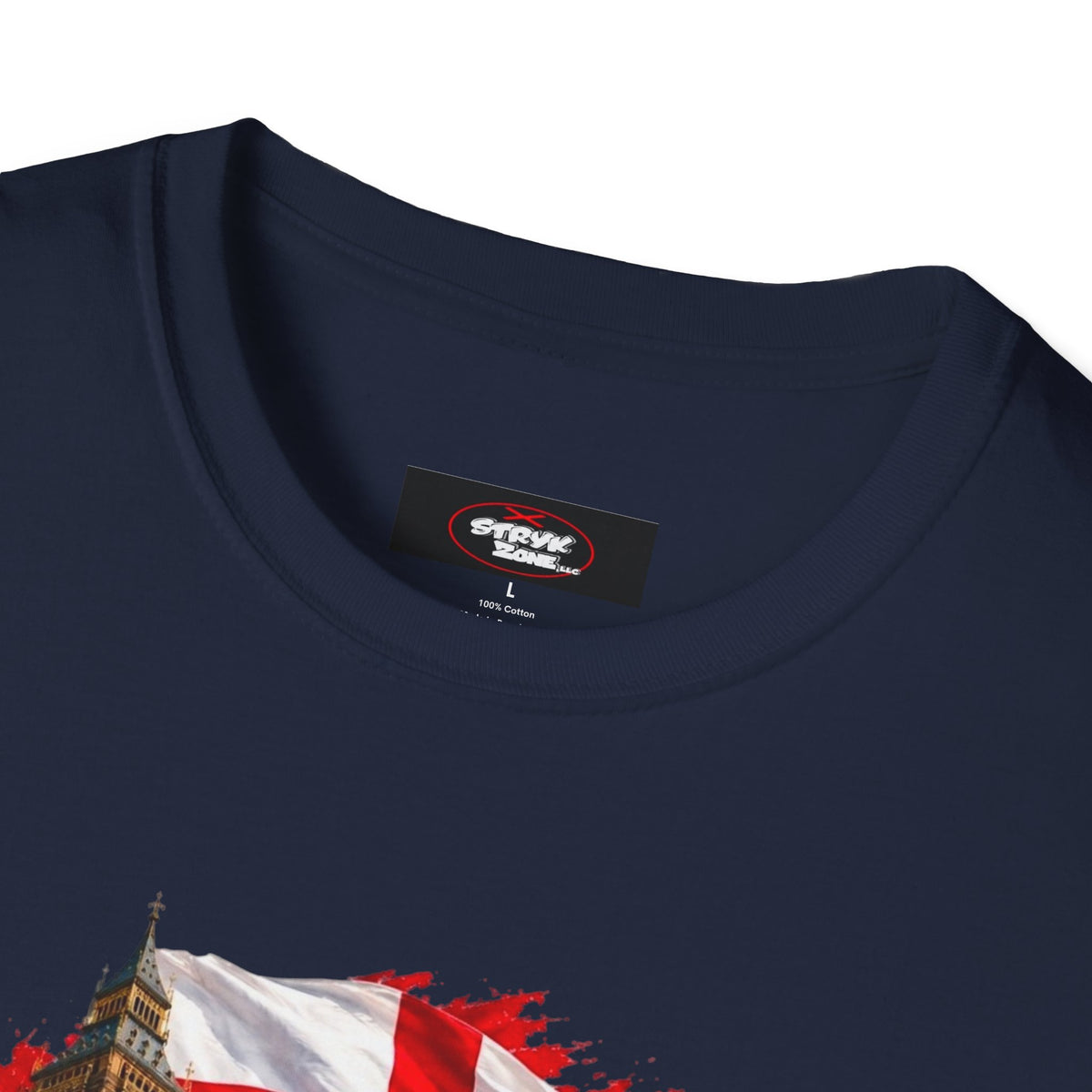 England Collage T‑Shirt — London Icons & St. George’s Flag Design