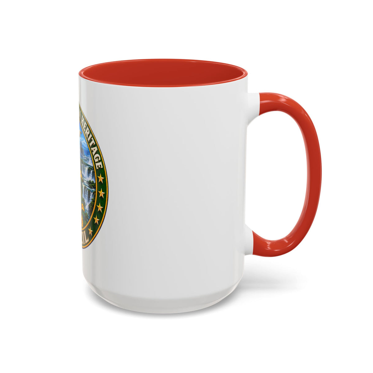 Brazil Pride Coffee Mug – "Proud Brazilian Heritage" Accent Ceramic Mug (11/15oz)