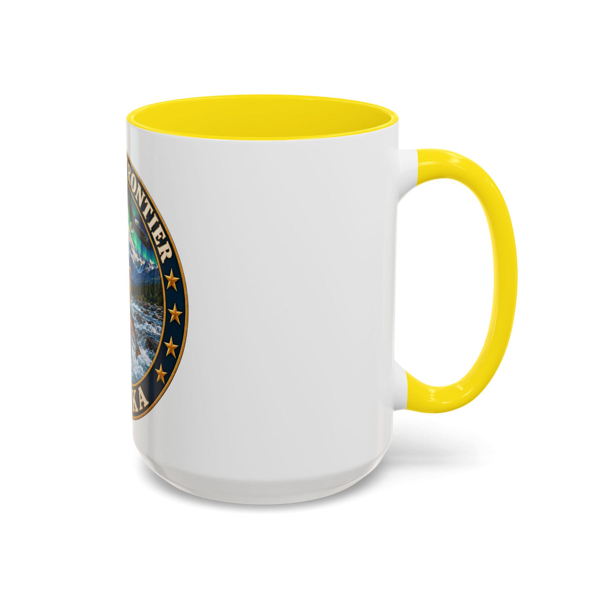 Alaska The Last Frontier Mug — Bear & Northern Lights Coffee Cup (11/15oz)