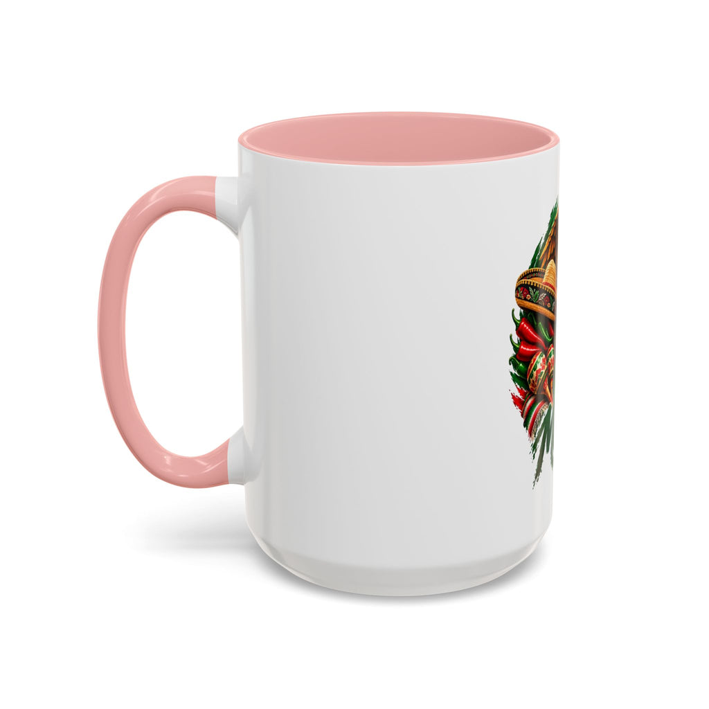 Mexico Souvenir Coffee Mug — Mexican Eagle, Cactus & Guitar Accent Mug