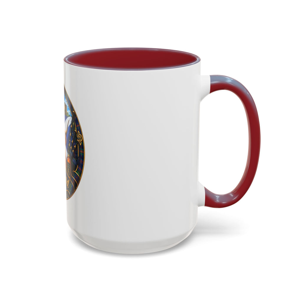 Scotland Highland Cow Accent Coffee Mug — Scottish Castle & Thistle Design