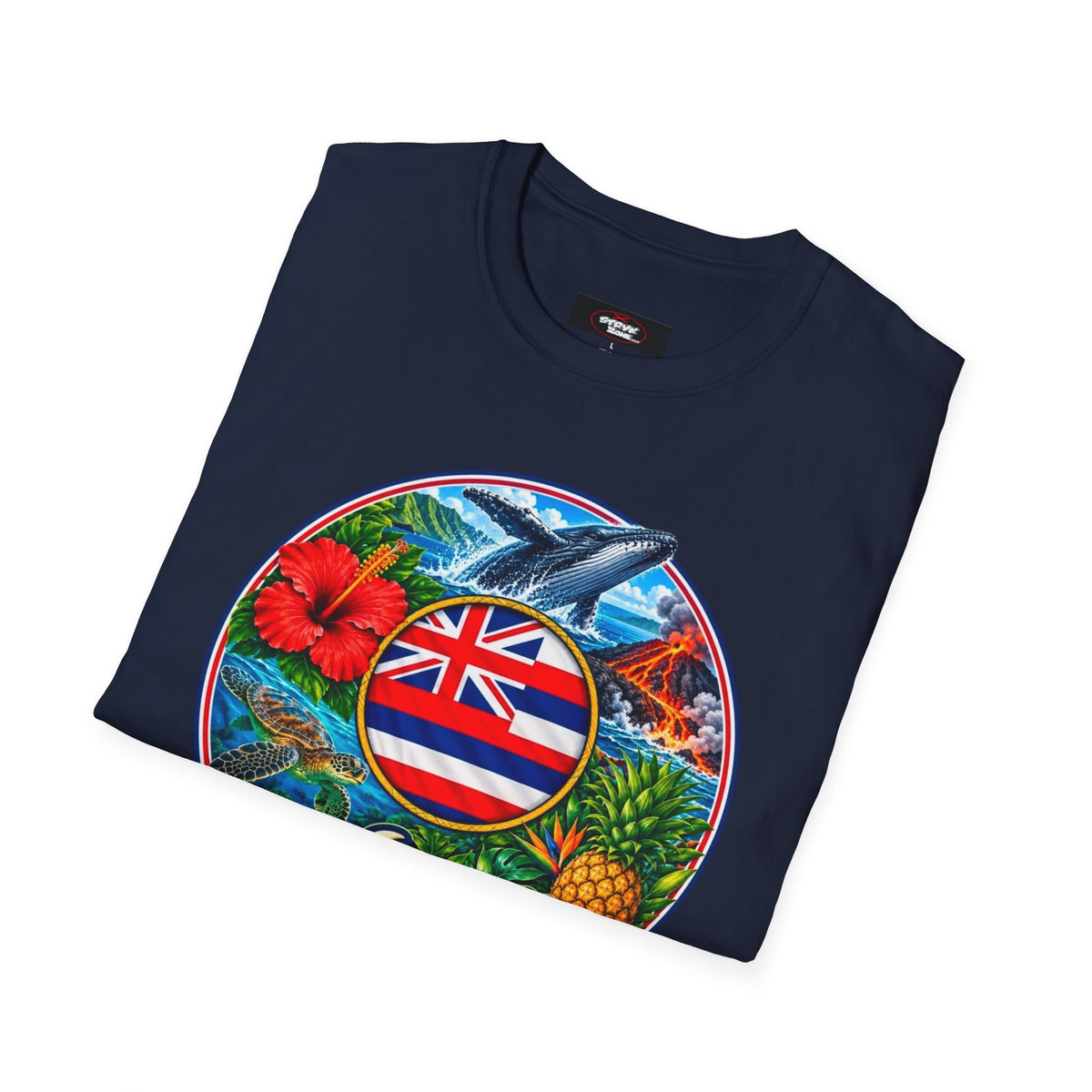Hawaii Island Vintage Badge T‑Shirt