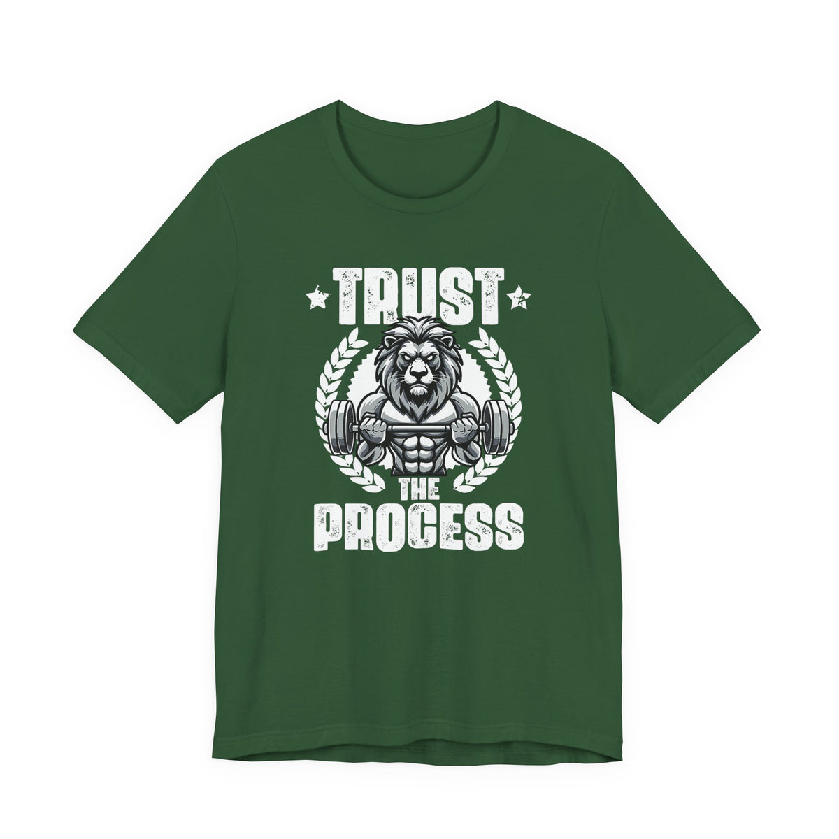 Unstoppable Process lion graphic on a T-shirt