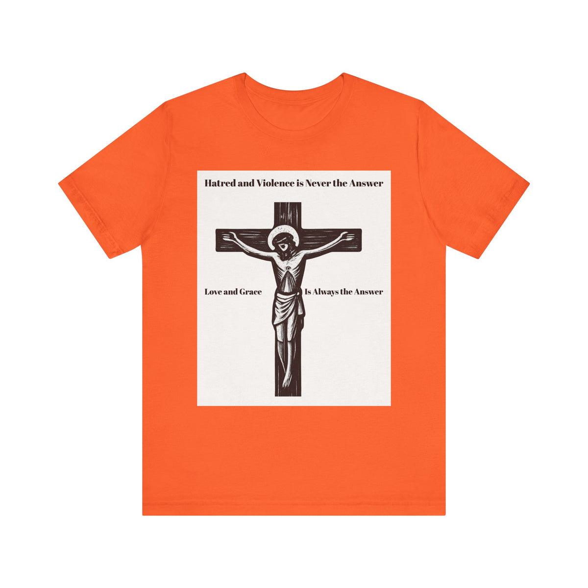 Christian faith T-shirt with Jesus crucifix graphic