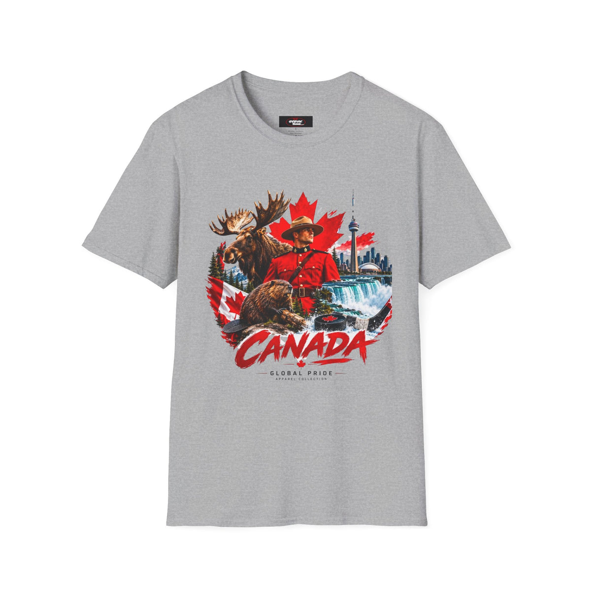 Canada Retro Mountie Moose T-Shirt — Scenic Pride Canadian Souvenir