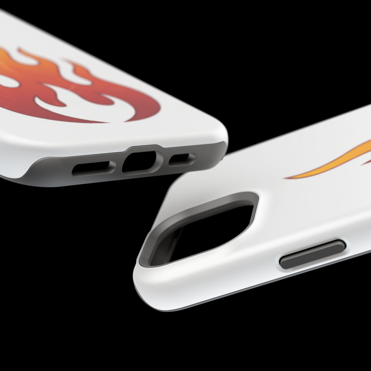 Flame Graphic Phone Case — Magnetic Impact‑Resistant Protective Cover