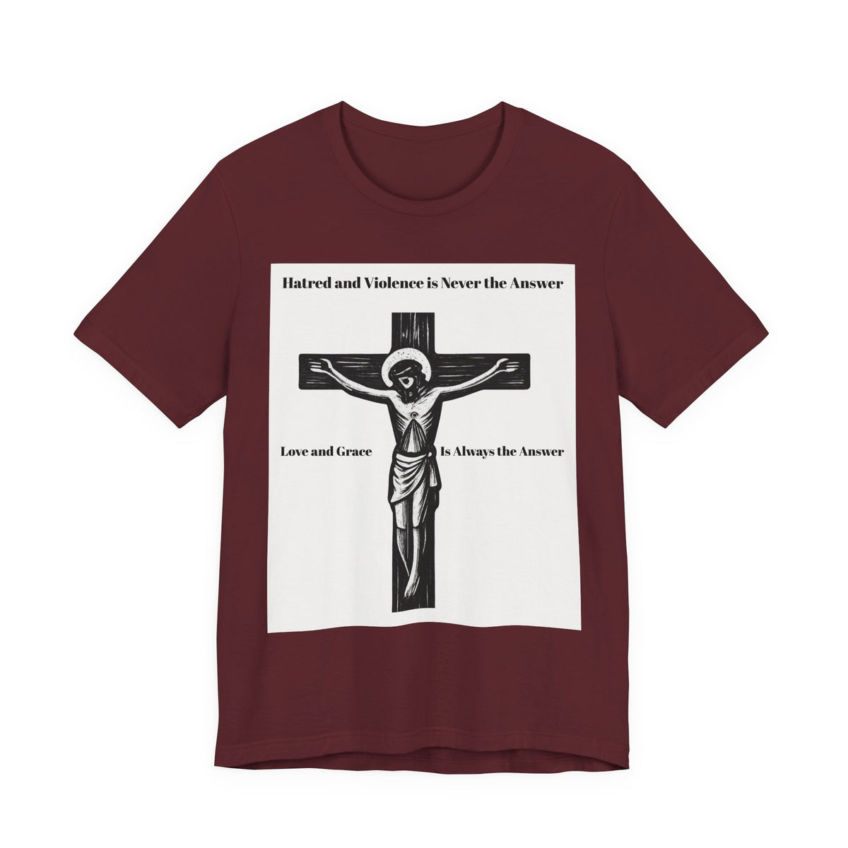 Jesus Crucifix T‑Shirt — Christian Faith Graphic Tee for Easter & Church