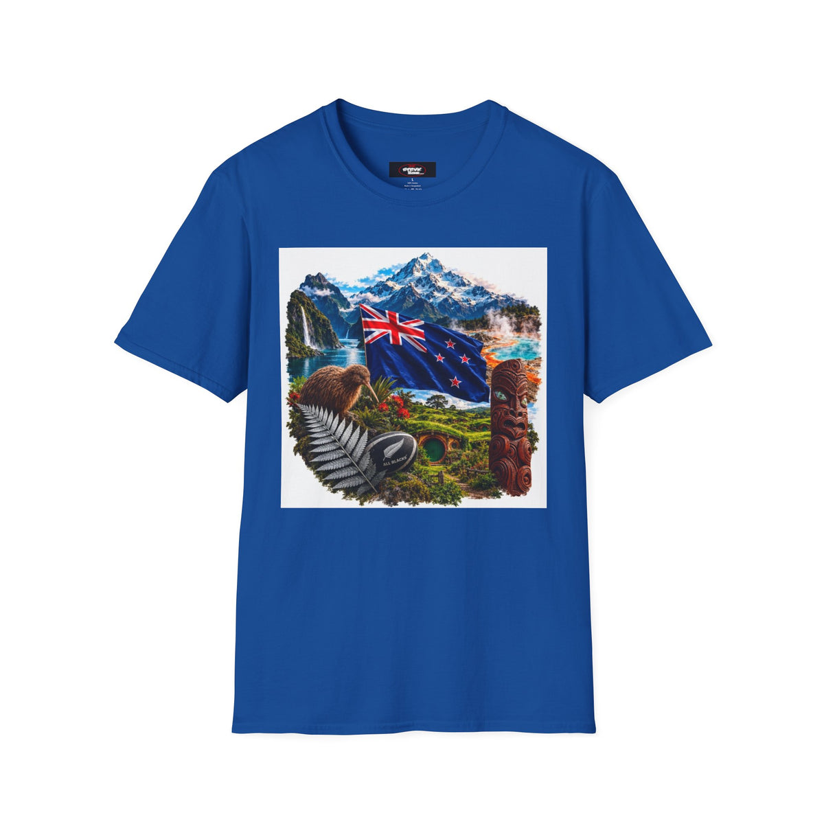New Zealand Heritage T-Shirt – Kiwi, Fern & Mount Cook Scenic Tee